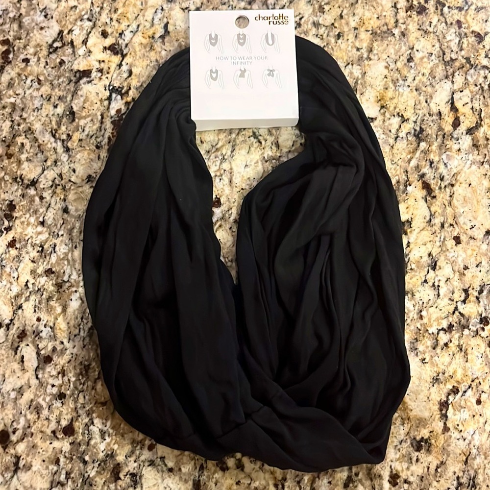 NWT Black infinity scarf